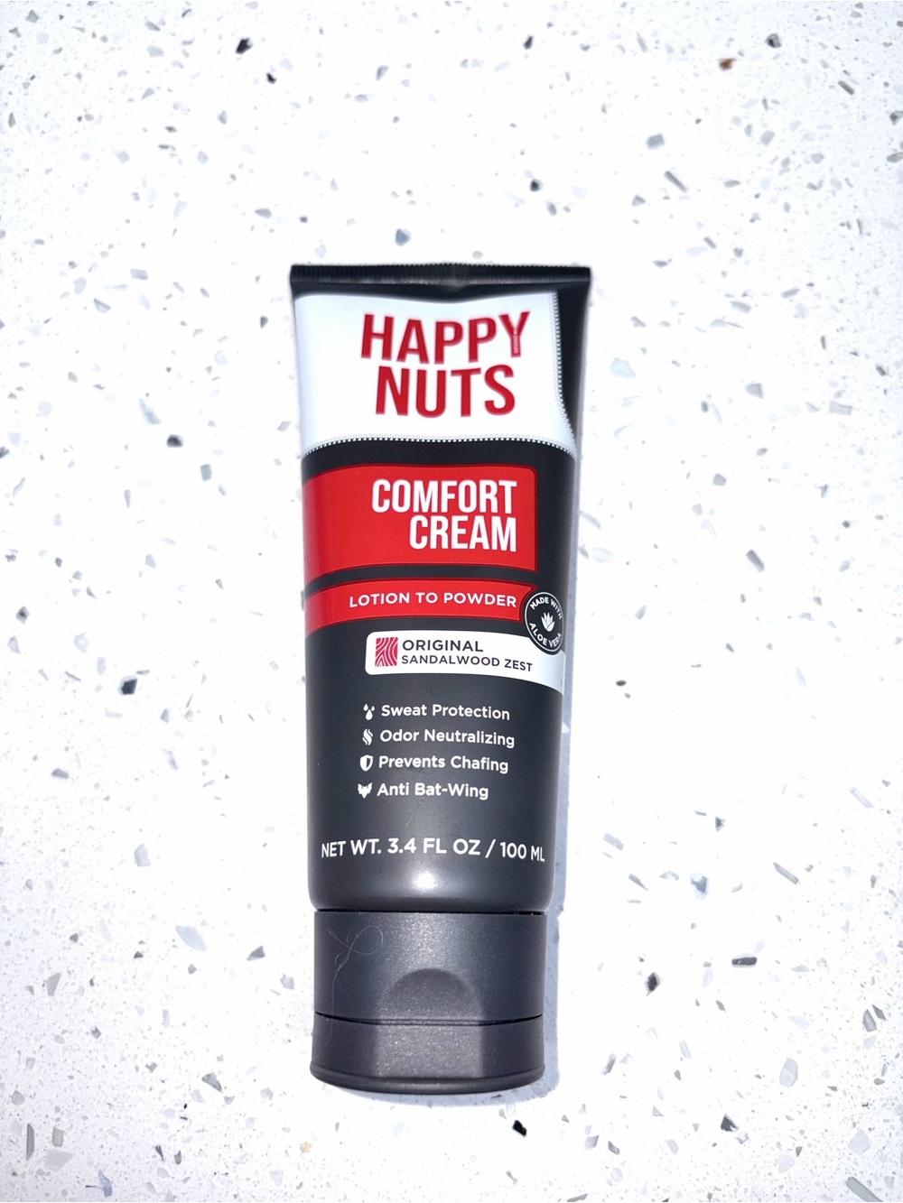 Happy Nuts Comfort Cream Lotion to Powder - Original Sandalwood Zest - Picture 2 of 5